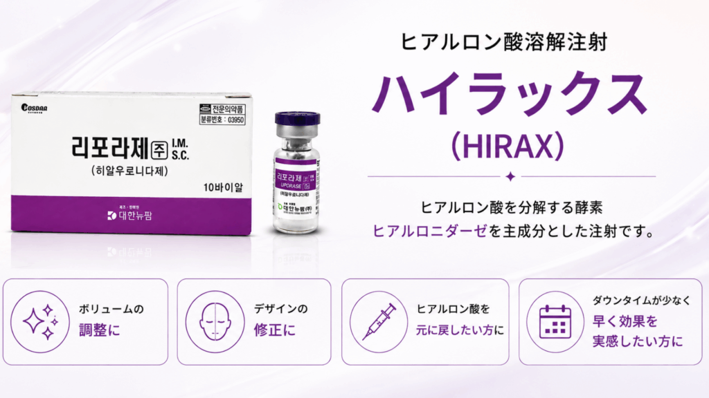 ヒアルロン酸溶解注射 - ONE CLINIC 梅田